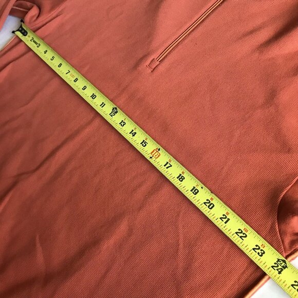 Tommy‎ Bahama Sweater Mens Large Orange 1/4 Zip Pullover Long Sleeve Mock Neck - Picture 5 of 6